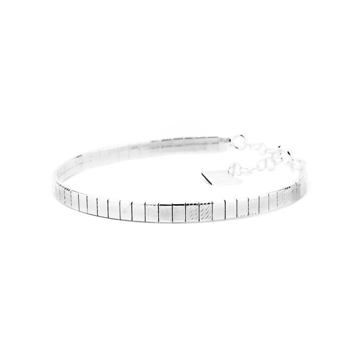 Disco-Armband versilbert für den Großhandel von Adepte