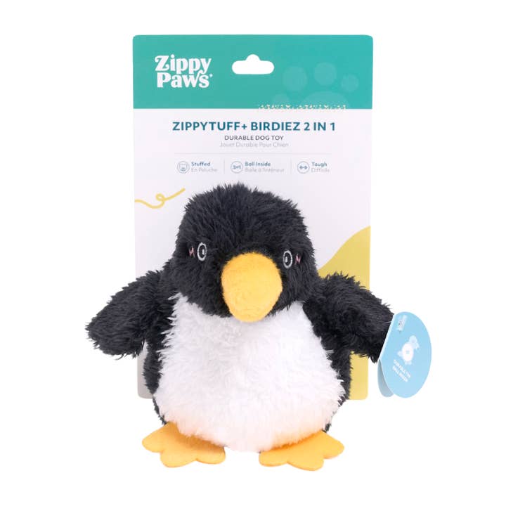 ZippyPaws - Vendita all'ingrosso Giocattolo - Cani - ZippyTuff+ Birdiez 2-in-1 - Pinguino5