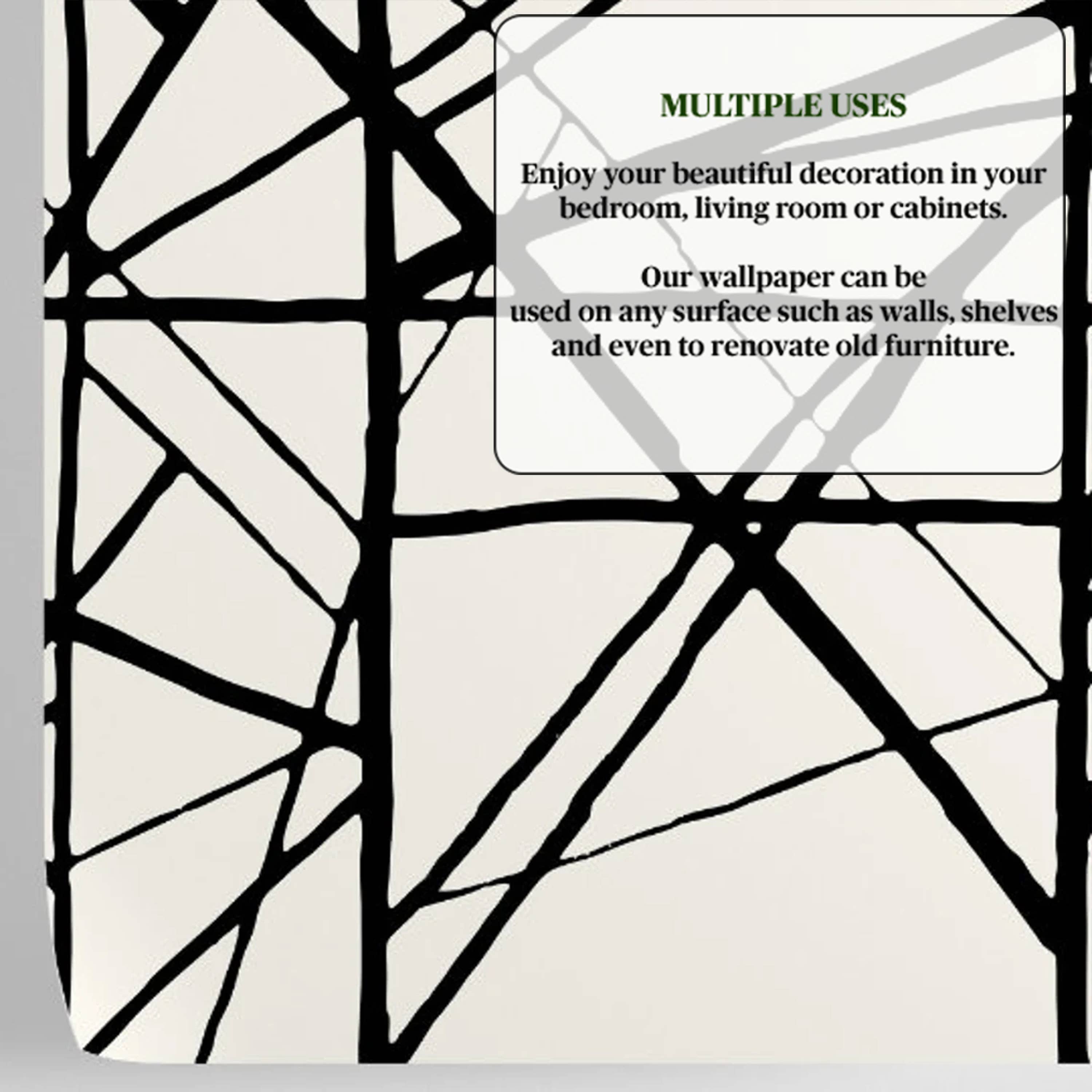 Wallpapers4Beginners – wholesale Wallpaper – Black White Lines Minimal Wallpaper with Stripes Modern7