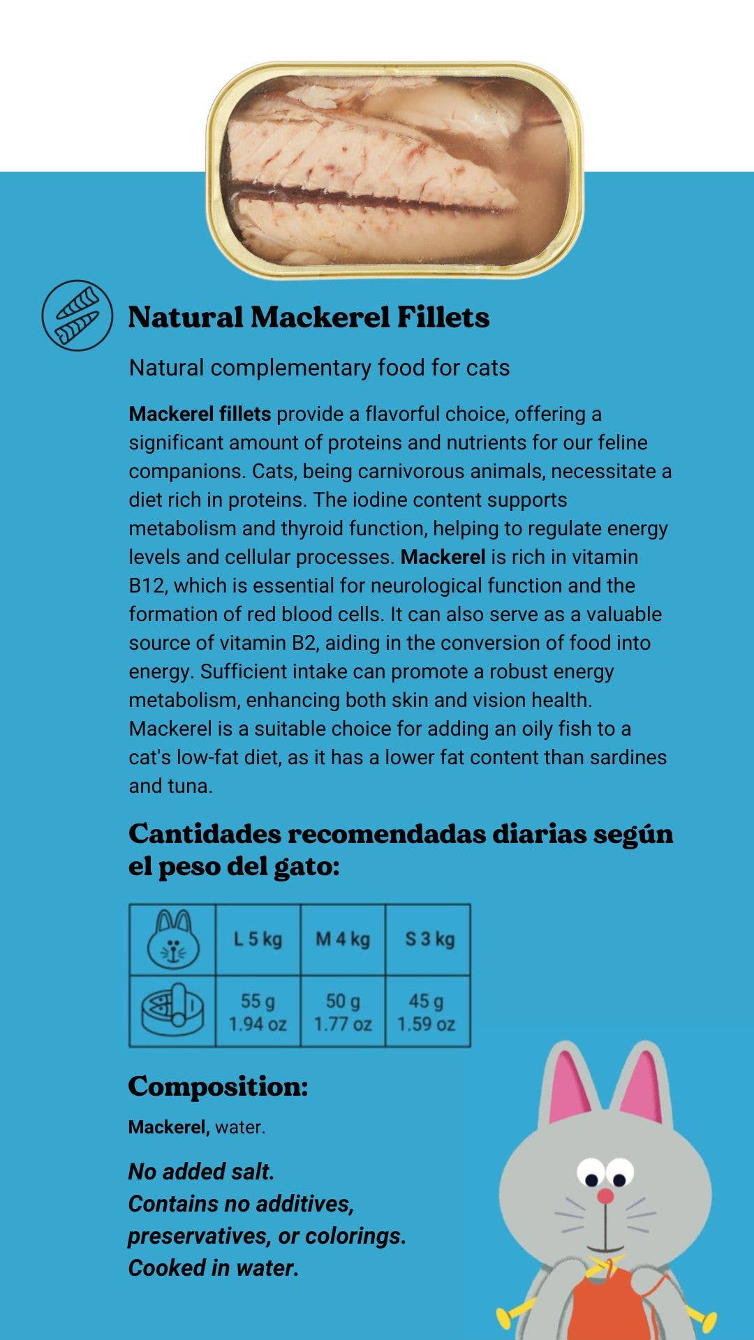 Canumi - Wholesale Pet Food - Cat - Natural Mackerel Fillets for Cats4