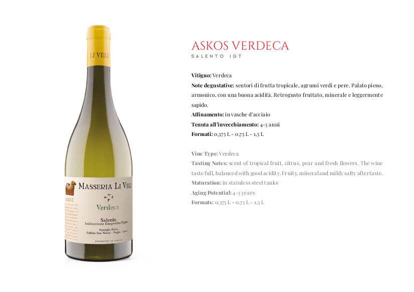 Metina SAS - Wholesale Wine Gift Bag - Askos Verdeca Masseria Li Veli Magnum 1.5 Liter Gift Box1