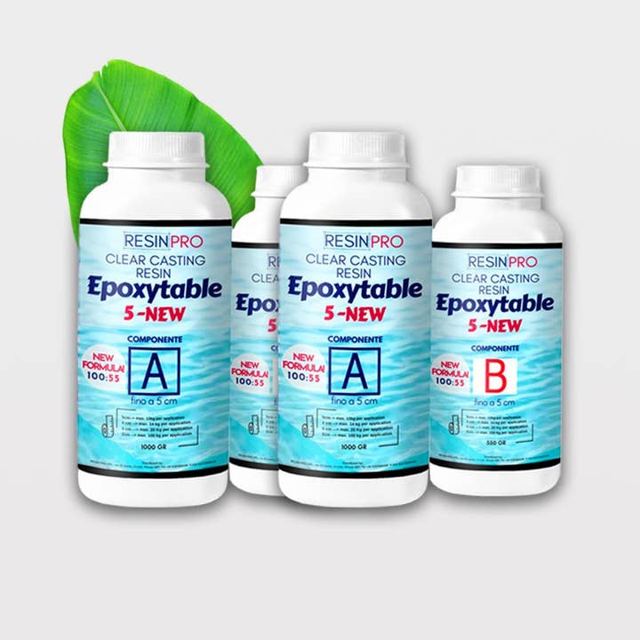 Resin Pro UK - Vendita all'ingrosso Attrezzature per lavoretti e fai da te - Epoxytable 5-Five resina epossidica per tavoli5