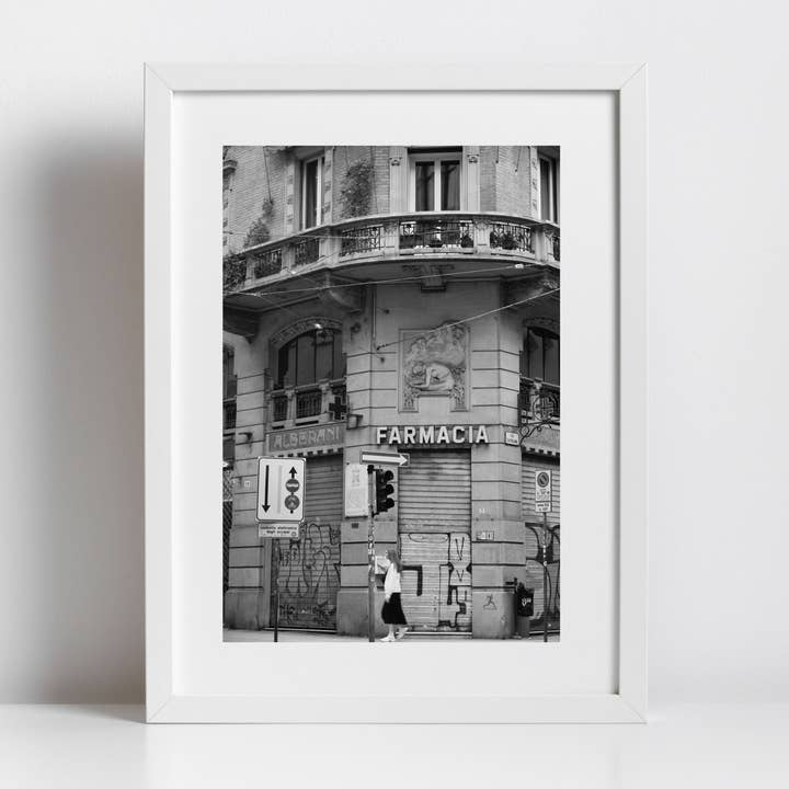 Bologna Italy Urban Black And White Photography Print for wholesale by Mo & Paul Photography