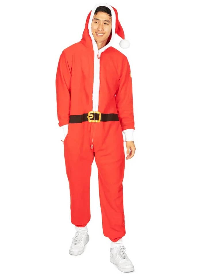 Costume de Père Noël unisexe, combinaison de Noël pour adulte pour la vente par Tipsy Elves