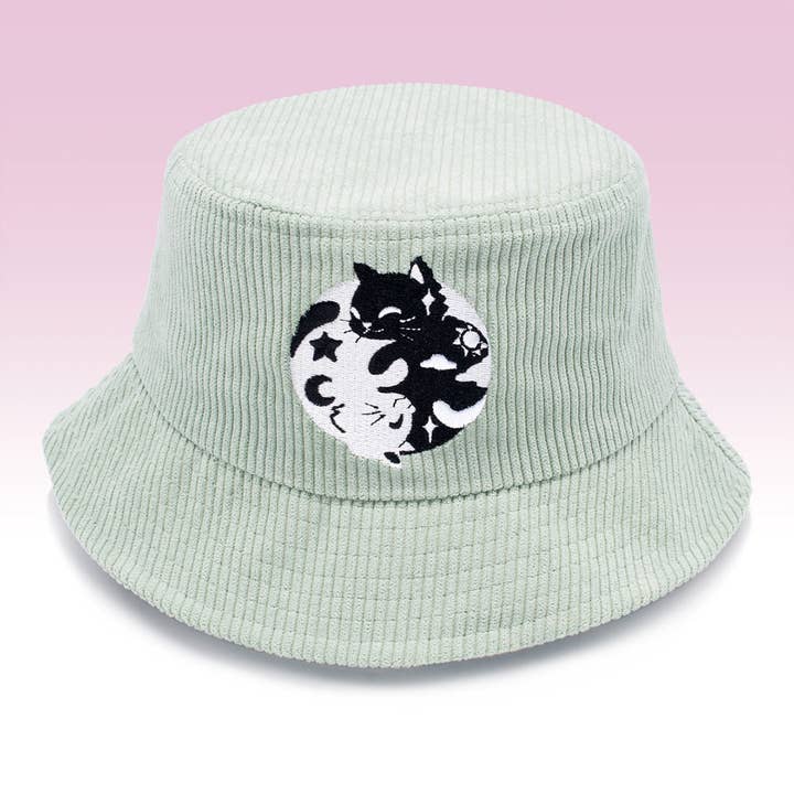 Chapéu Cats Teal Bucket Day & Night por atacado de Flair Fighter