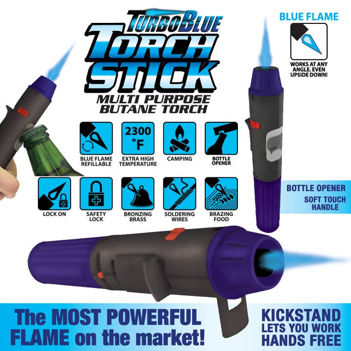Novelty Brands - Wholesale Lighter - Torch Stick Lighter with Bottle Opener- 3 Piece Pack