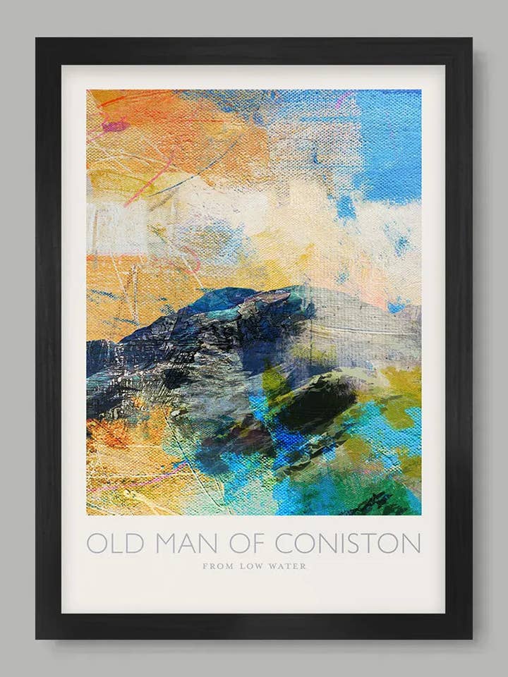 Old Man of Coniston from Low Water - Lake District Poster Print for wholesale by The Northern Line