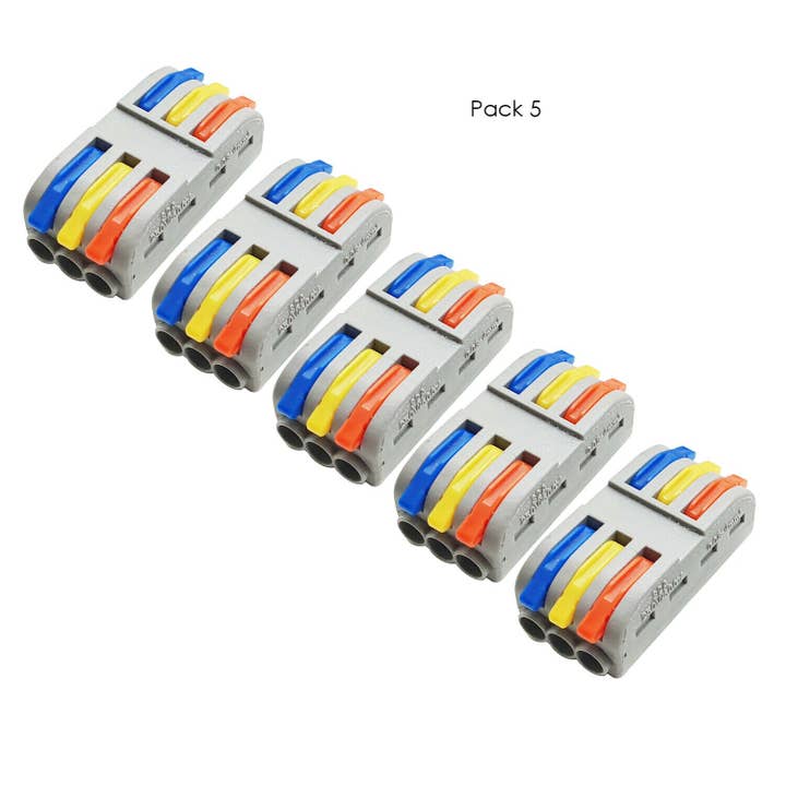 Ledsone - Wholesale Craft Supplies - 2/3 Way Electrical Connectors Wire Block Clamp Clip Fast9