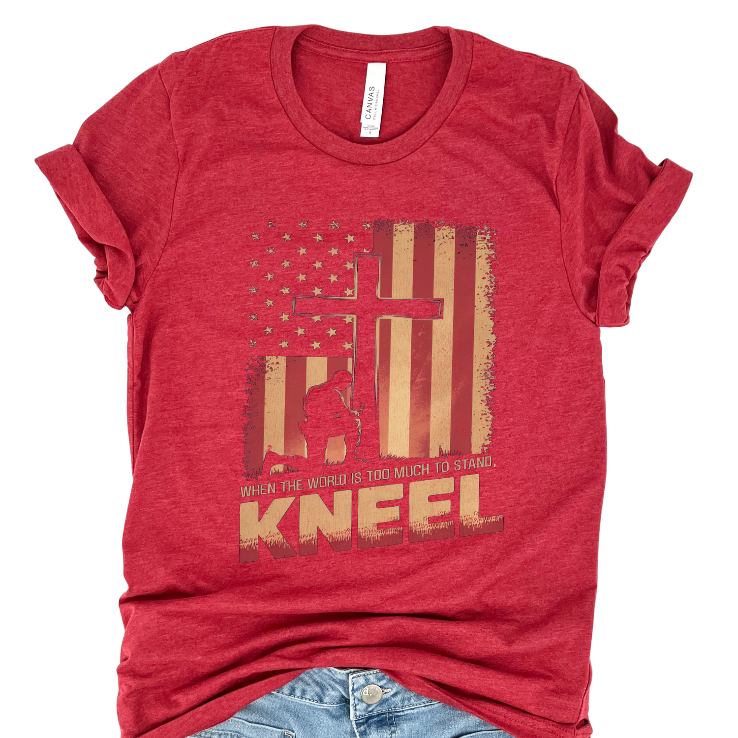 ATTA TOOD Wholesale - Wholesale T-Shirt (Graphic) - Unisex - American Flag Christian t-shirt, July 4th patriotic tee1