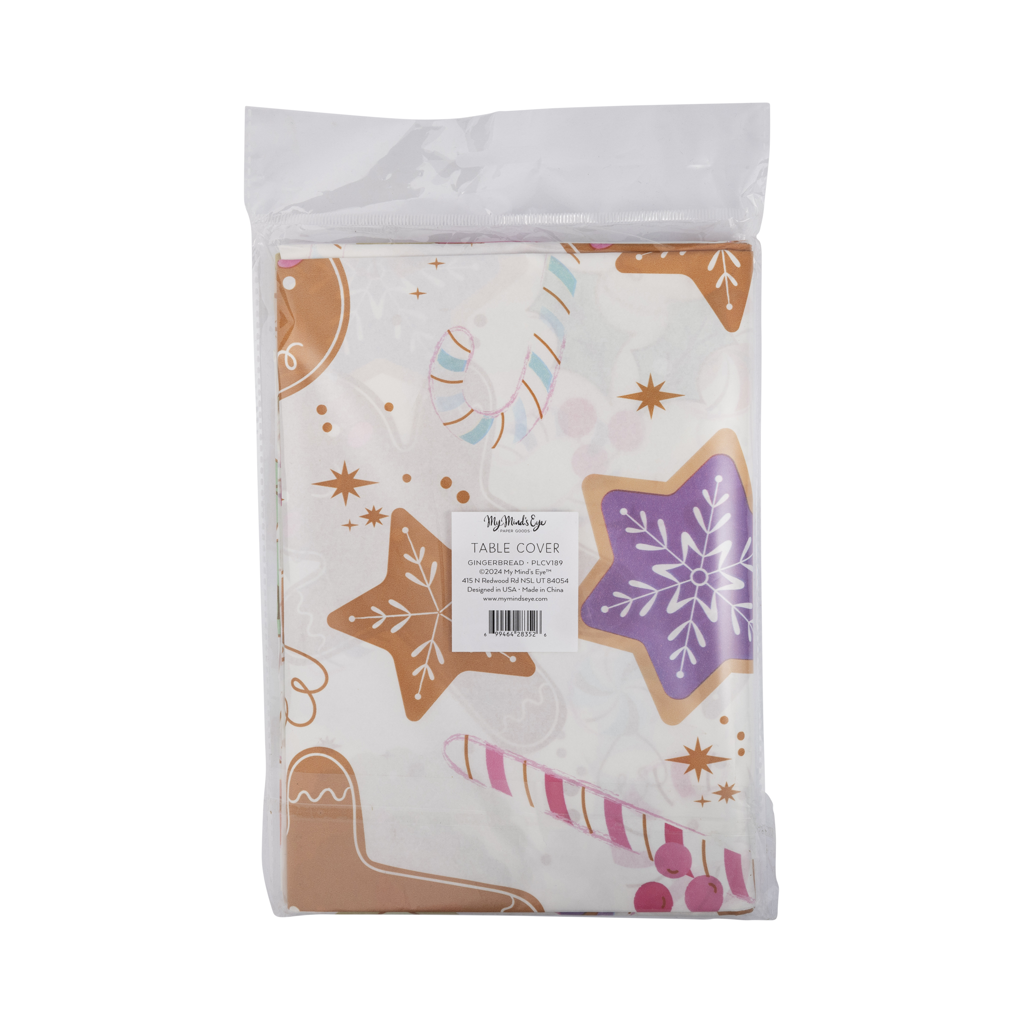 My Mind’s Eye - Wholesale Disposable Table Cover/Runner - PLCV189 - Gingerbread Paper Table Cover1