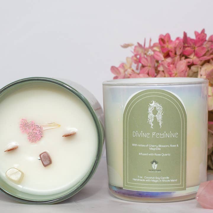 Divine Feminine - Intention Coconut Soy Candle for wholesale by Sacred Flame