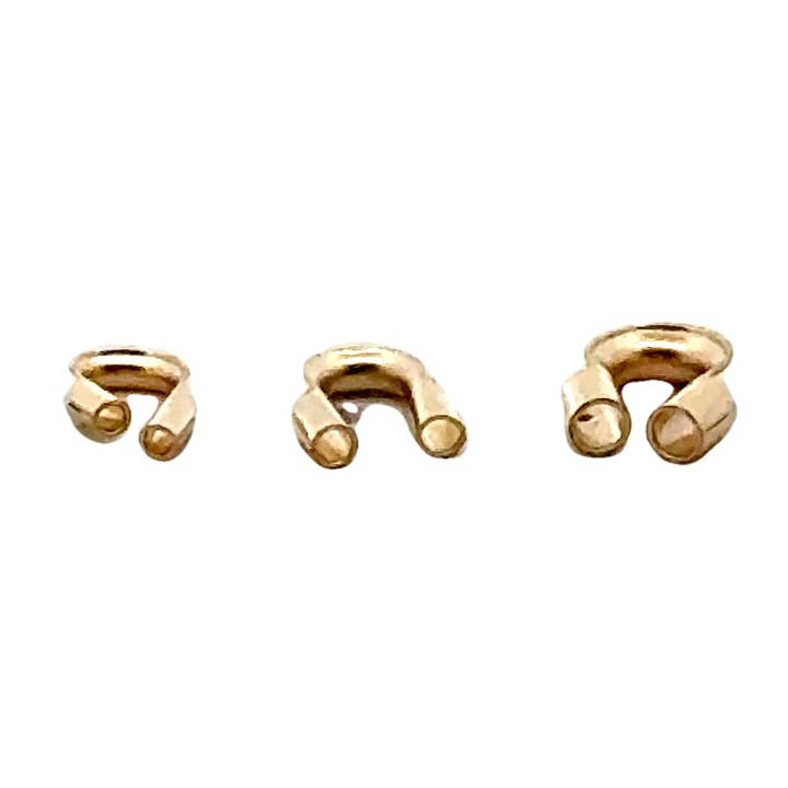 Dé à câble en or rempli 14K en 3 tailles. Il y a 20 à 35 pièces par paquet. pour la vente par Purity Beads