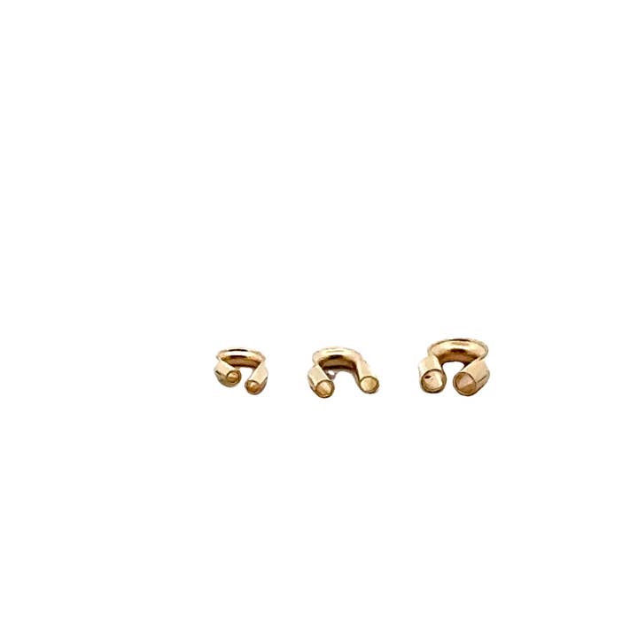 Purity Beads - Wholesale Craft Supplies - 14K Gold Filled Cable Thimble in 3 sizes. There are 20 to 35 Pcs Per Pack.0