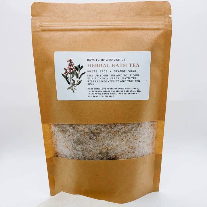 Bewitching Organics White Sage + Orange Soak for wholesale by Bewitching Botanicals