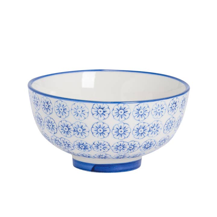 Nicola Spring Hand-Printed Rice Bowl - 12cm - Navy and other Purchase Wholesale shirataki rice. Free Returns & Net 60 Terms on Faire trending on Faire.