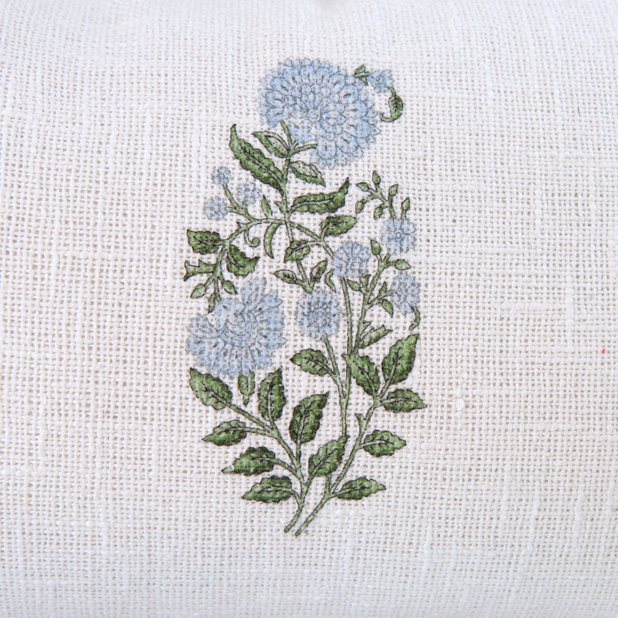 Tajik  Home  LLC - Vente Housse de coussin - Housse de coussin Genevieve à impression bloc bleu ciel - Fait main9