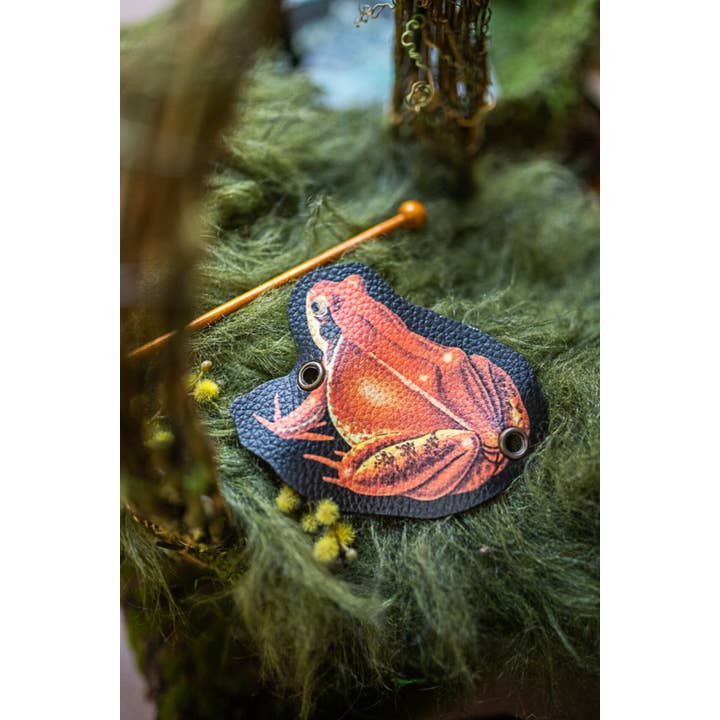 Costurero Real - Venta al por mayor Pasador para el pelo - Mujer - Barrette pelo rana sapo cuero vegano cottagecore woodland