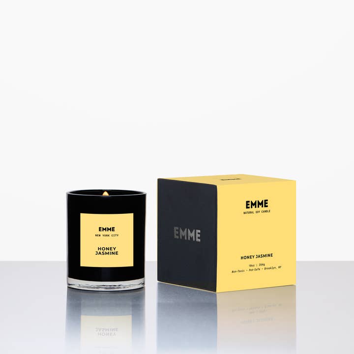 Honey Jasmine – Candle Jar, 10 oz for wholesale by EMME nyc