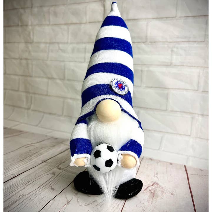 Forever Gnomes UK Store - Wholesale Decorative Figurine - Handmade Rangers FC Football Gnome