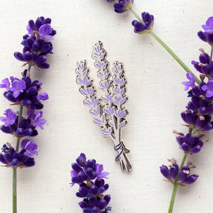 Wildship Studio - Wholesale Lapel Pin/Button - Lavender Enamel Pin6