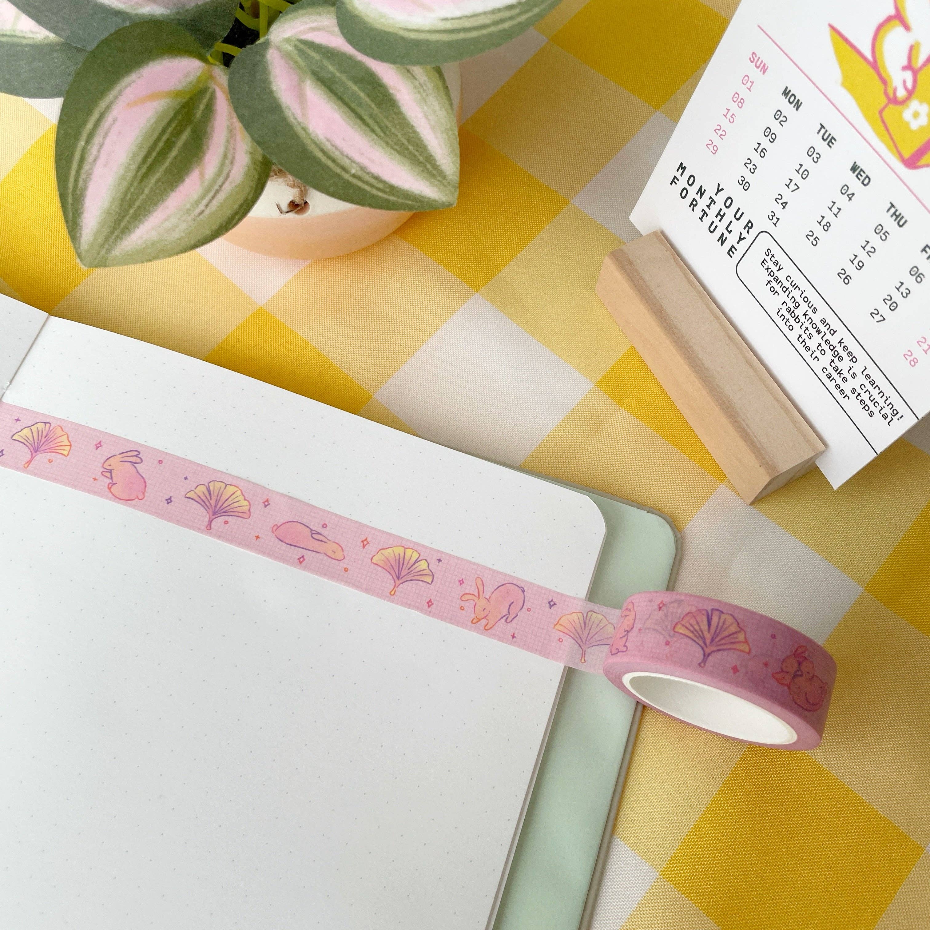Aubluvion - Wholesale Washi Tape - Ginkgo Bunny Washi Tape0