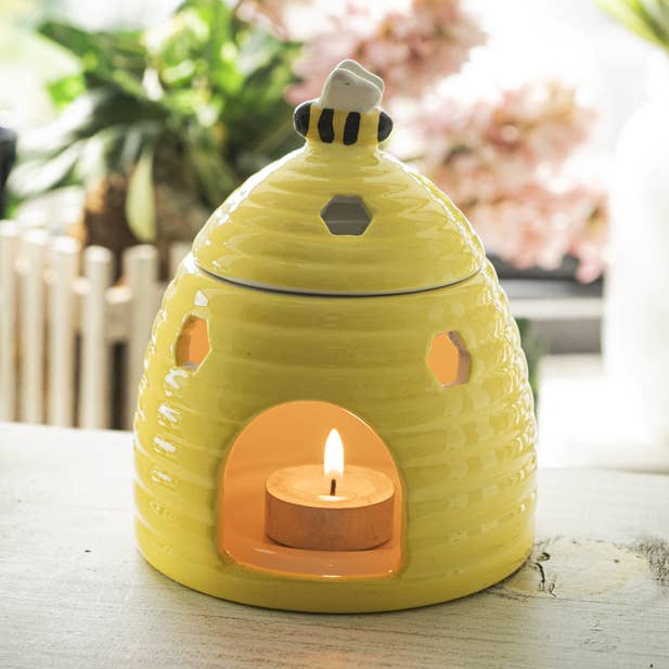 Yellow Beehive Oil Burner for wholesale by Pacific Trading