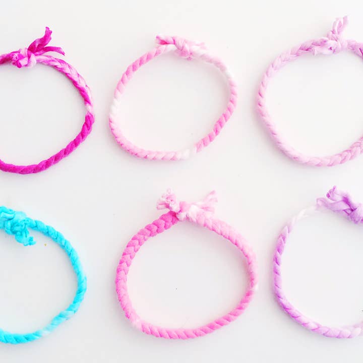 Tie Dye Braided Bracelet for wholesale by Poppy Fields Bakehouse