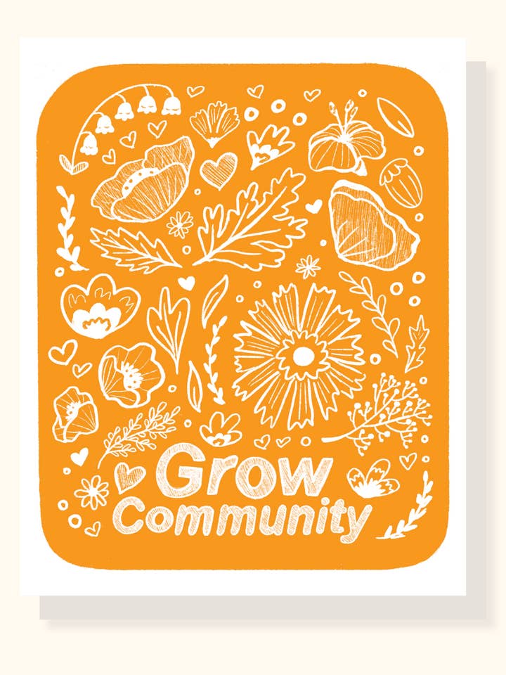 Crescere Comunità Stampa per la vendita all'ingrosso da parte di Lily Wenndt Illustration