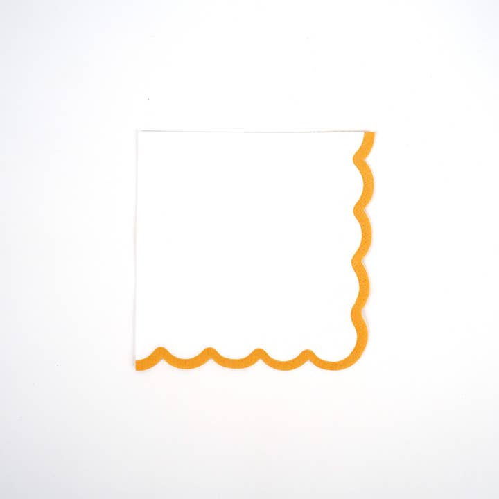 Gatherings by Curated Paperie - Wholesale Disposable Napkin - Scallop Cocktail Napkins