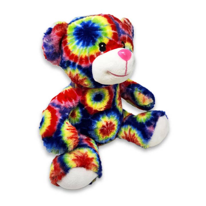 The RGU Group - Wholesale Stuffed/Plush Toy - Kids & Baby - 9" Tie-Dye Teddy Bear