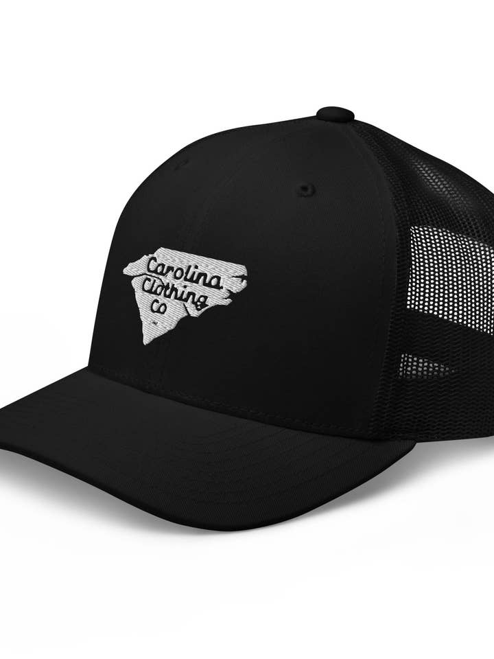 circa 1711 retro logo white Trucker Cap -6 color options for wholesale by Shop Carolina Clothing Co.