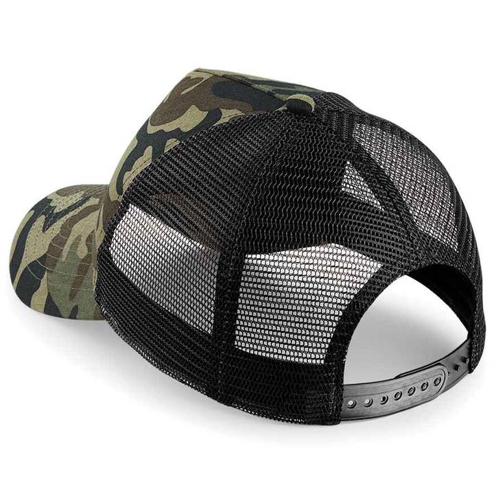 Pierre Francis - Wholesale Trucker Hat - Women's - Beechfield - Camo Snapback Trucker Cap3