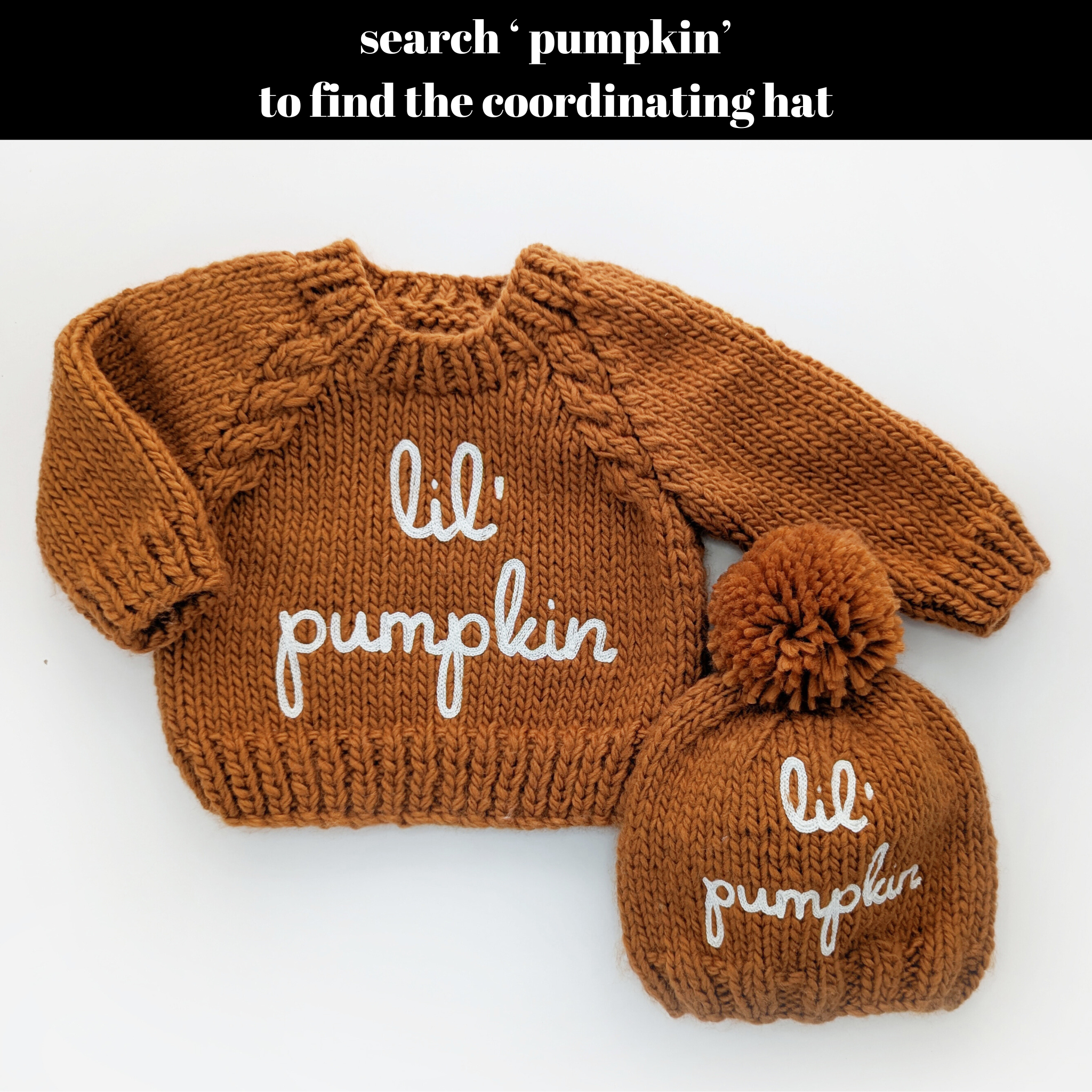 Huggalugs - Wholesale Knit Sweater - Baby - Lil' Pumpkin Sweater for Baby & Toddler3