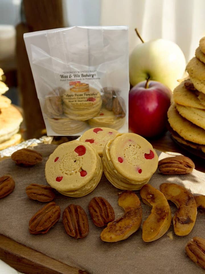 Apple Pecan Pancakes Wax Melts. Bakery Wax Melt. for wholesale by Wax and Wix Bakery®