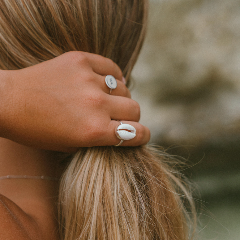 The Salty Gem - Wholesale Cocktail/Statement Ring - Shell Ring (Handmade)2