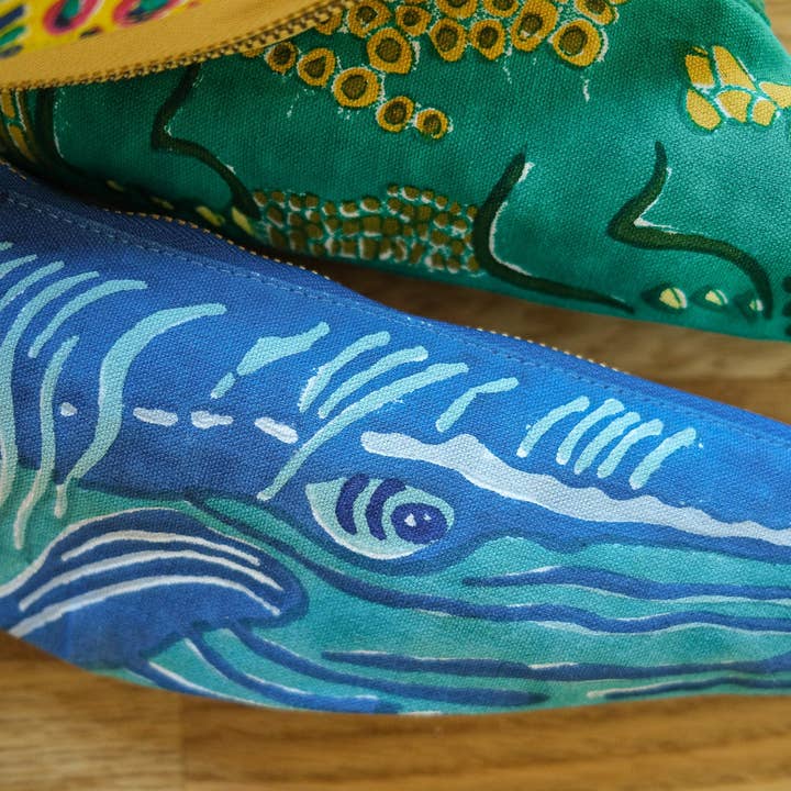 East End Press - Wholesale Pencil Case/Pouch - Whale Fabric Case18