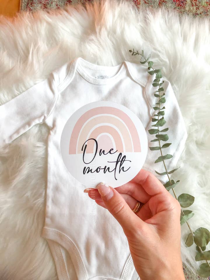 Ensemble de jalons arc-en-ciel, cercle pour la vente par The Crafty Brunette Co