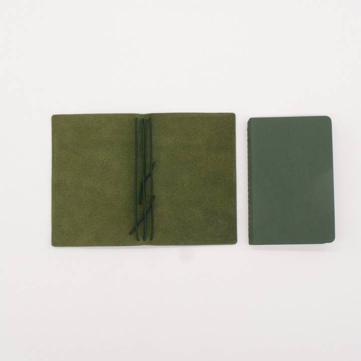 Arbor Trading Post - Wholesale Journal Cover - Pocket-Size Leather Traveler Notebook Cover, 3 Notebooks10