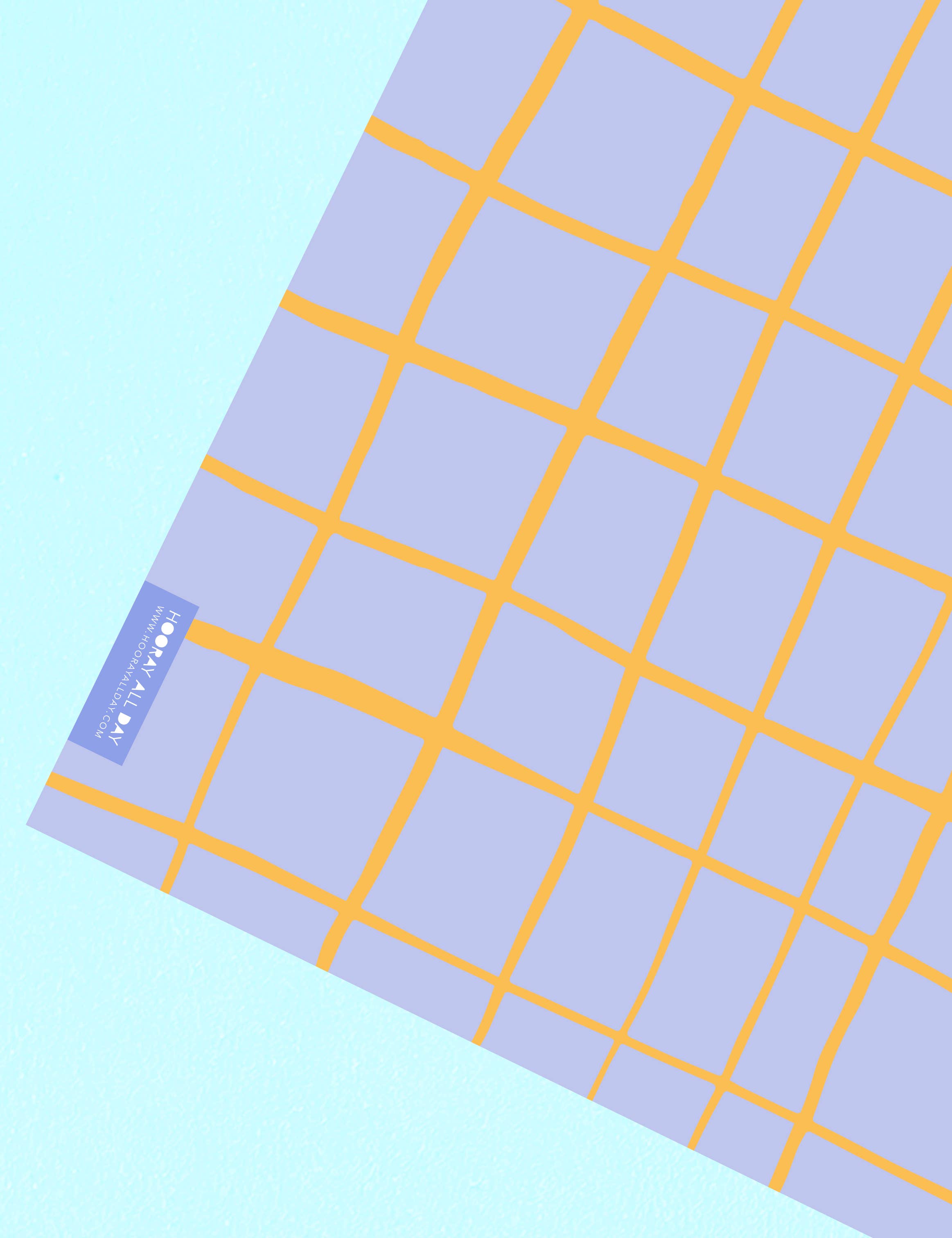 Hooray All Day - Wholesale Flat Wrap - Squiggly Grid - Wrapping Paper / Gift Wrap Sheet1