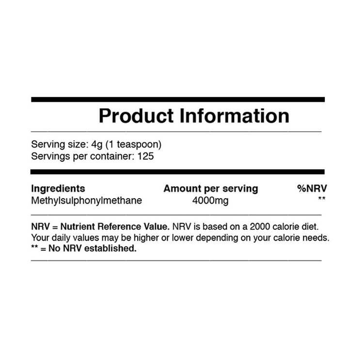 Ancient Purity – wholesale Oral supplement/vitamin – MSM Organic Sulphur | Pure 99% Sulphur Crystals | 250-500g7