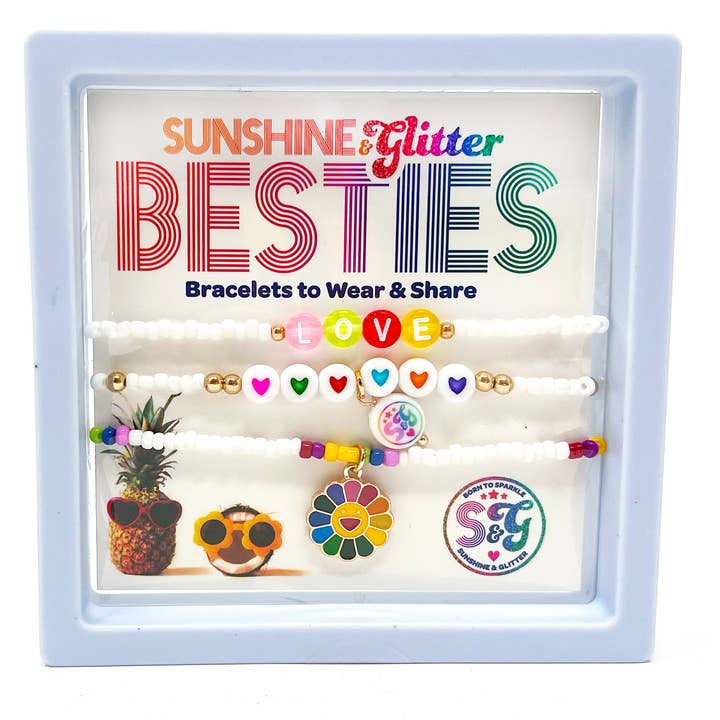 BESTIES Love Braceletes por atacado de Sunshine & Glitter