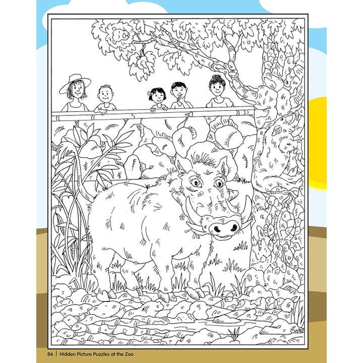 Fox Chapel Publishing - Wholesale Book - Kids - Hidden Picture Puzzles at the Zoo - Children's Activity Book