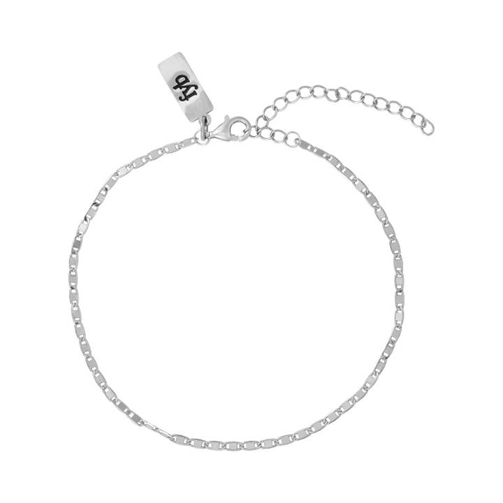 BRACELET DE CHEVILLE FIONA ARGENTÉ pour la vente par fyb jewelry