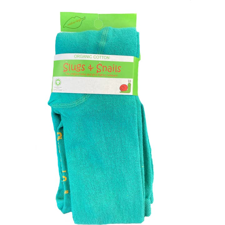 NEW SEASON Jungle (Teal) Adult Block Colour Tights for wholesale by Slugs & Snails