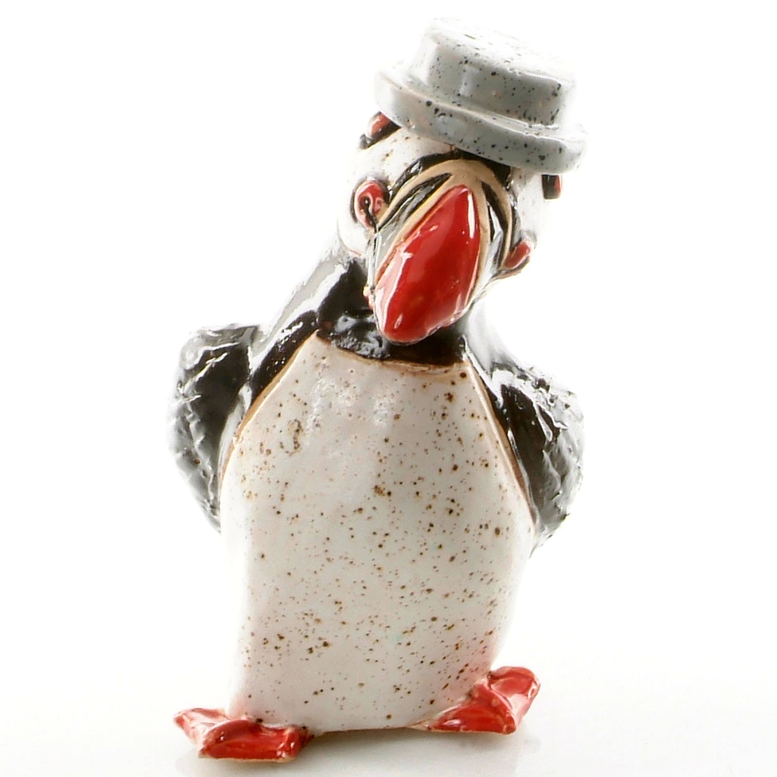 Enigma Supplies - Wholesale Decorative Figurine - Handcrafted Ceramic Figurine Puffin Standing with Hat5