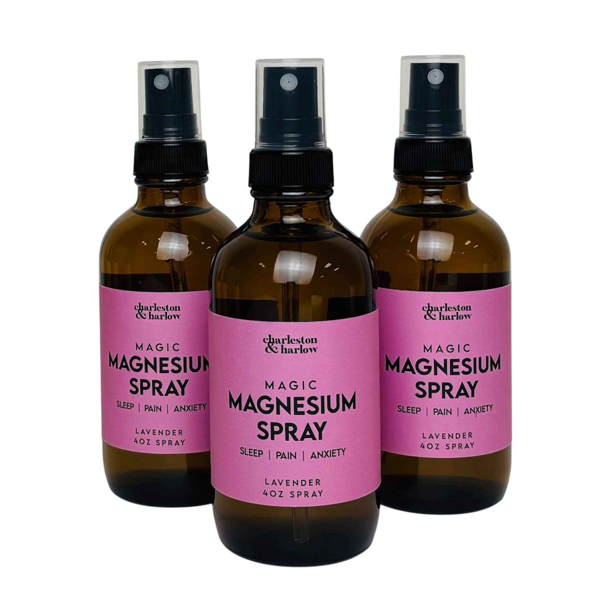 Charleston & Harlow Candle Co. - Wholesale Pain Relief Spray/Cream - Lavender MAGIC Magnesium Spray - Sleep, Anxiety, Pain Relief1