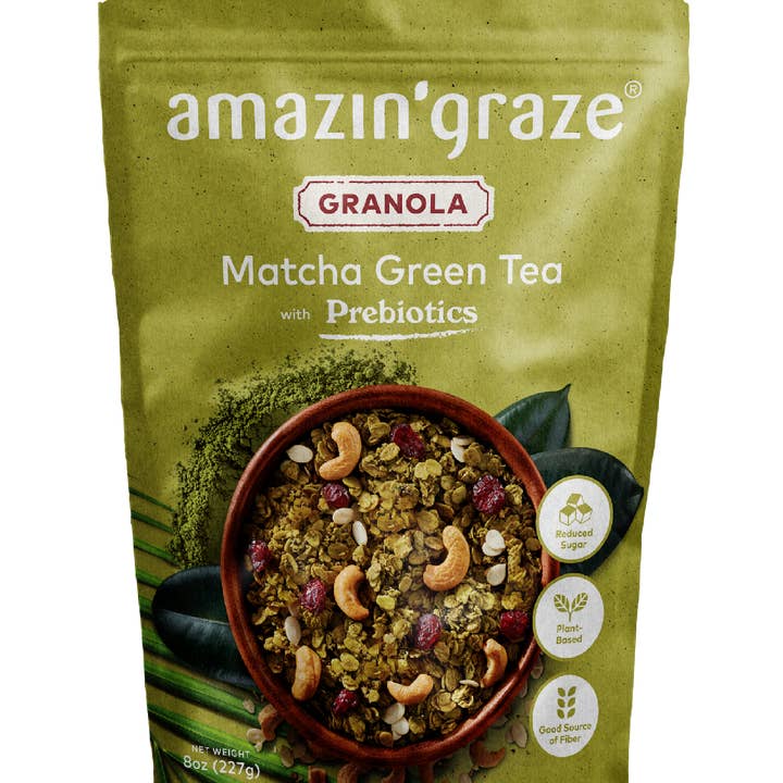 Matcha Green Tea Granola with Prebiotics for wholesale by Amazin' Graze
