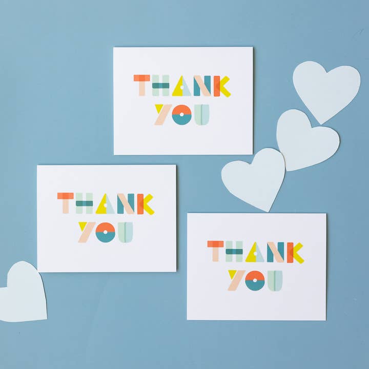 Joy Paper Co. - Wholesale Thank You Card - Thank You Shapes Card1
