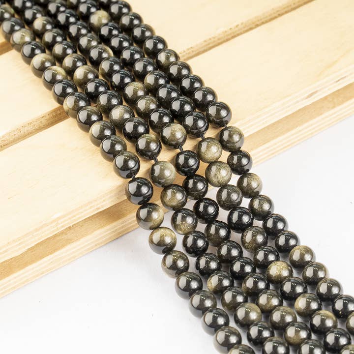 Soothing Crystals Beads - Wholesale Beads - Crystal Jewelry Beads | Golden Obsidian | Healing Gemstone 7