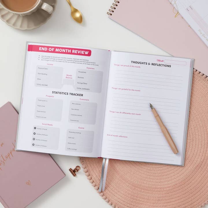 Perfect Planner Company - Wholesale Planner - Undated 6 Month Business Planner - Pink2